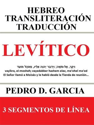 Levítico--Hebreo Transliteración Traducción - ebook